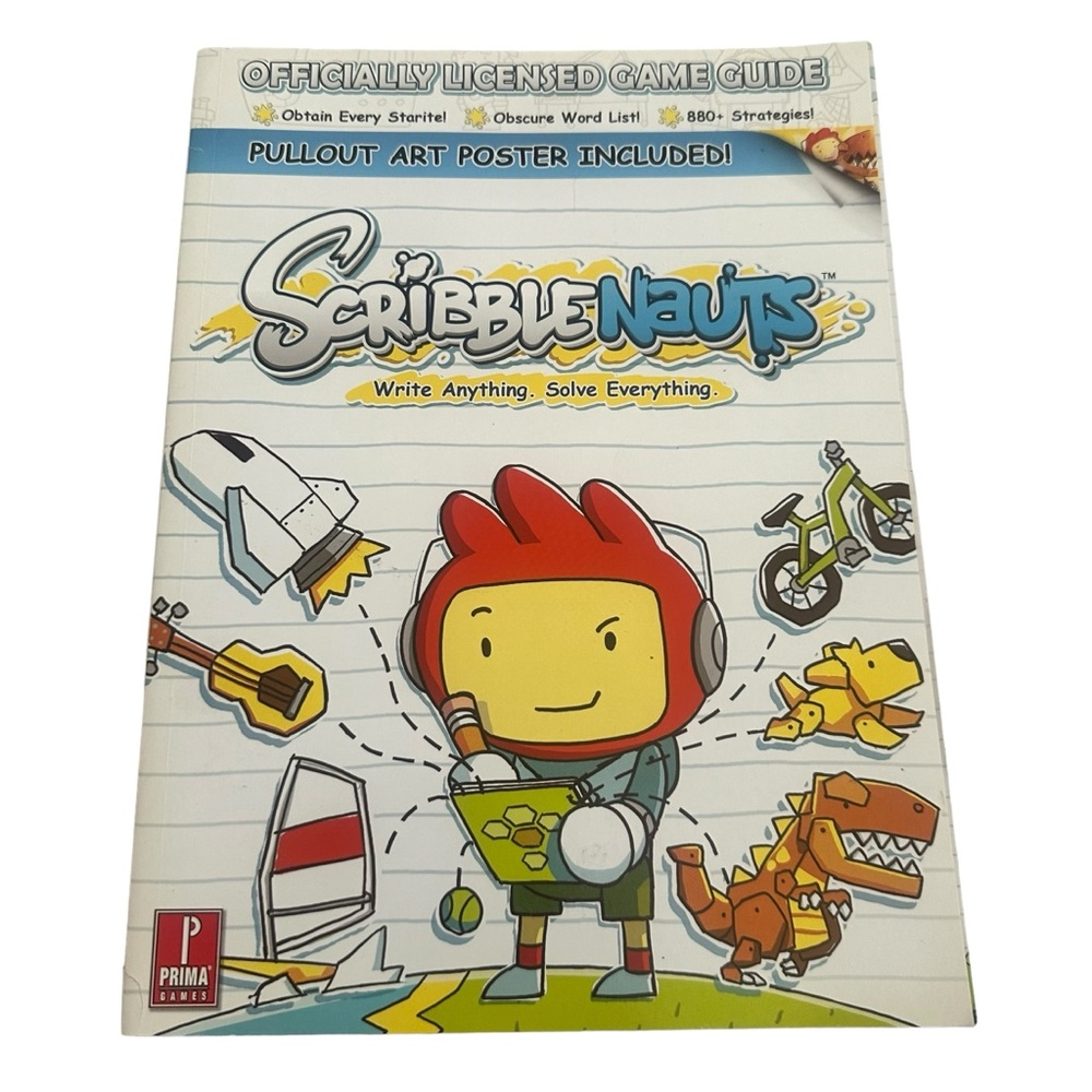 5 for $30 Scribblenauts Prima Strategy Guide with Poster